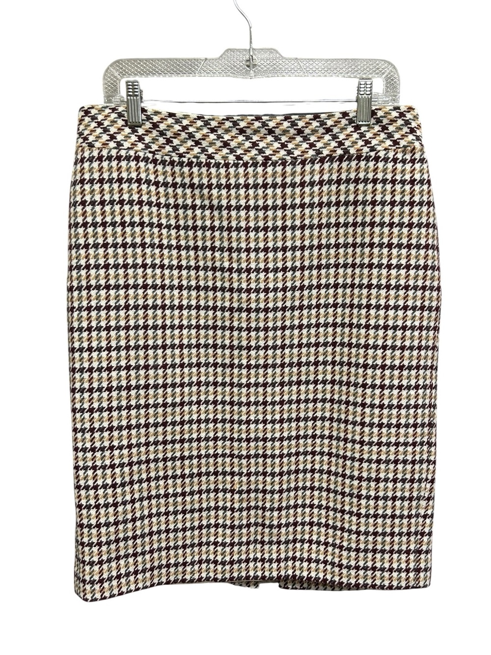 Talbots Houndstooth Wool Blend Pencil Skirt Size 10